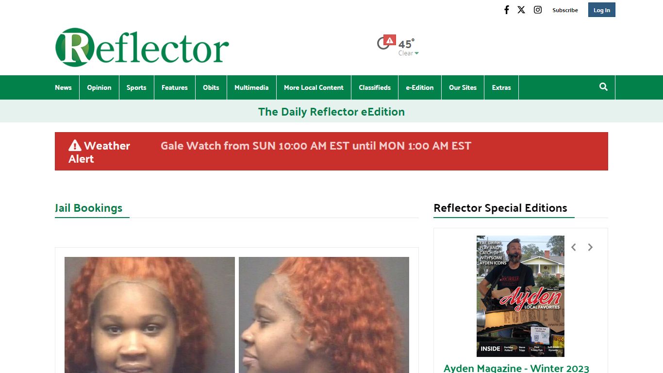 Jail Bookings | reflector.com